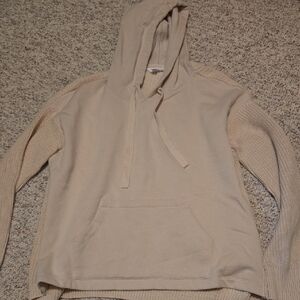 Time and Tru Women's Tan Hoodie Sweater